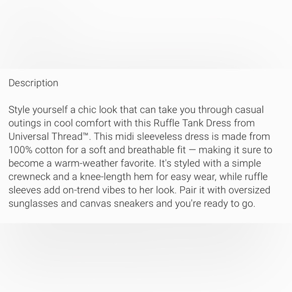 Women's Ruffle Tank Dress - Universal Thread™ Blue
Size XXL - Picture 5 of 10